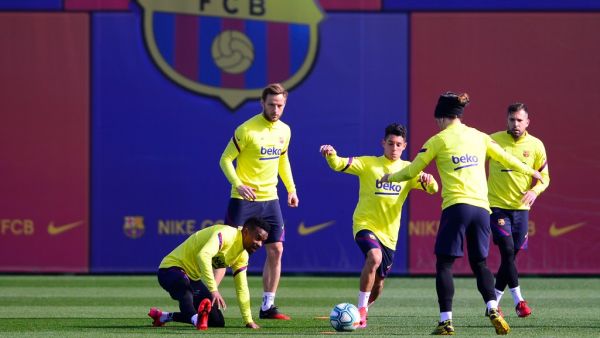 صورة أرشيفية لتدريبات برشلونة