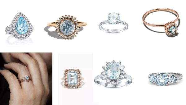 كل ما تحتاجين لمعرفته عن خواتم الأكوامارين