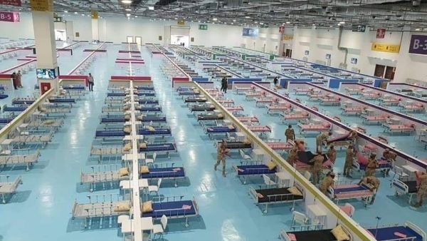 Egyptian army set up a field hospital (Twitter)