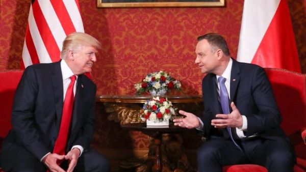 Andrzej Duda with Donald Trump (Twitter)