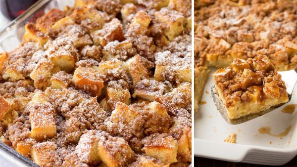 فطور توست فرنسي مع شراب المايبل