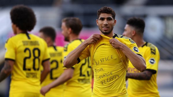 German football authorities have decided against reprimanding the four players who have shown their solidarity with the Black Lives Matter movement (Photo: AFP)