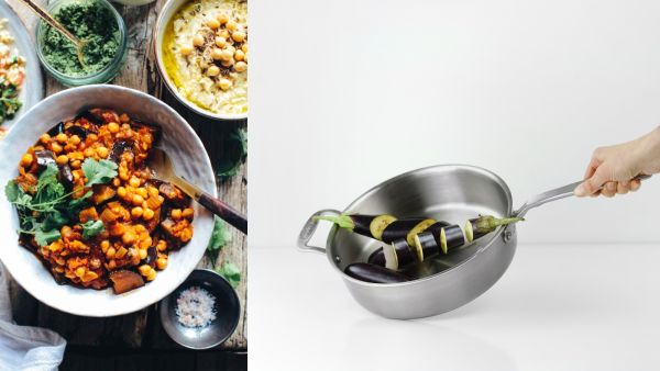 وصفة الباذنجان بالحمص أو المسقعة