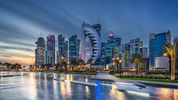 West Bay on the Corniche in Doha Qatar  (Shutterstock)	