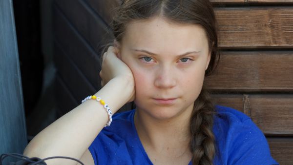 Greta Thunberg demonstrating outside the Parliament House, Stockholm. (Shutterstock/ File Photo)
