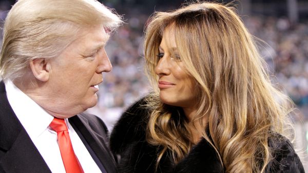 Donald Trump and wife Melania Trump before a football game at MetLife Stadium. (Shutterstock/ File Photo)