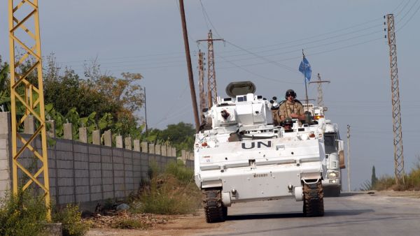 UN vehicle on patrol in Tyr, Lebanon. (Shutterstock/ File Photo)