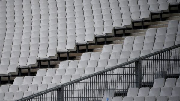 Empty seats in the grandstand of the "Stade de France" in Saint-Denis amid the spread of the COVID-19 pandemic, caused by the novel coronavirus. (Photo: AFP)