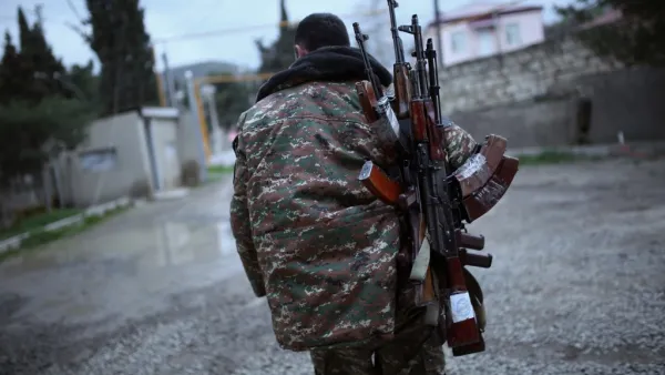 Azerbaijan on July 7, 2020, raised the spectre of a fresh war with arch-foe Armenia and denounced stalled peace talks over the disputed Nagorny Karabakh region. The two ex-Soviet republics have for decades been locked in a simmering conflict over the breakaway territory, which was at the heart of a bloody war in the 1990s. Vahan Stepanyan / PAN Photo / AFP