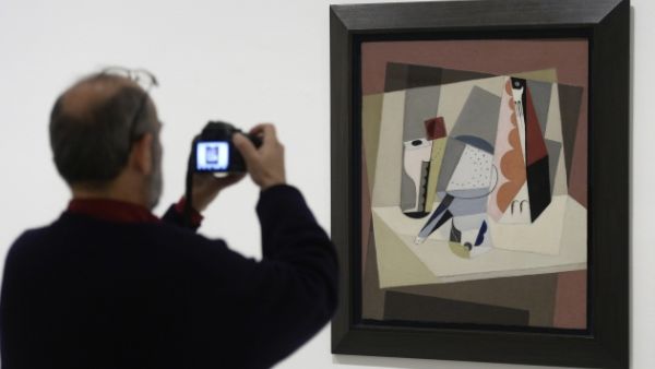 Barcelona's Picasso Museum unveiled an exhibition on "Cubism and War". (Photo: AFP PHOTO / Josep Lago)