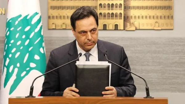 Lebanese Prime Minister Hassan Diab (Twitter)