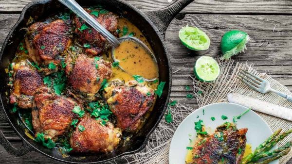 وصفة الدجاج بالكزبرة والليمون