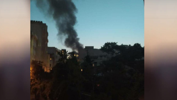 انفجار المركز الطبي في العاصمة الإيرانية
