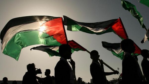 Palestinians rally in Gaza. (AFP)