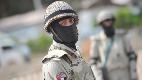 Soldiers from the Egyptian army to secure one of the polling stations on the last day of the Egyptian presidential elections in the city of Dahab. (Shutterstock/ File Photo)