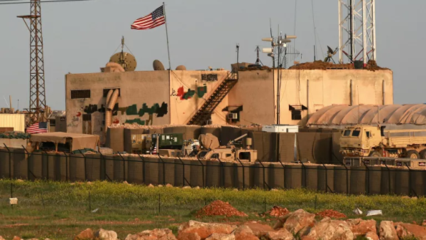 A picture taken on April 2, 2018 shows a general view of a US military base in the al-Asaliyah village, between the city of Aleppo and the northern town of Manbij. (AFP/File)