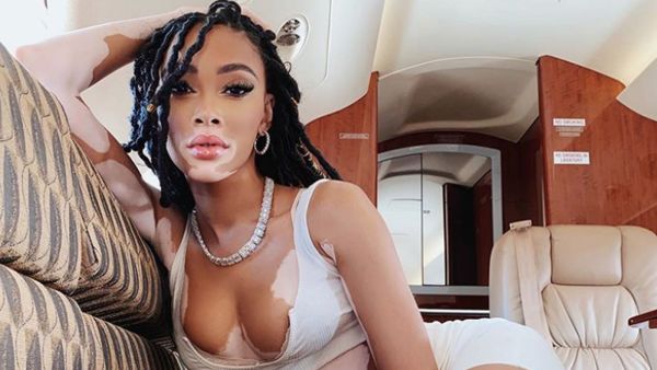 Winnie looked incredible in a pale pink co-ord