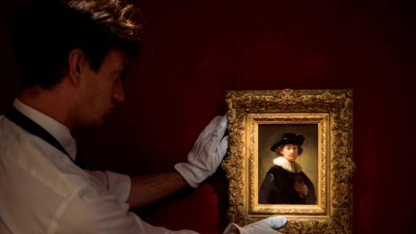 One of only three self-portraits by Rembrandt (Twitter)