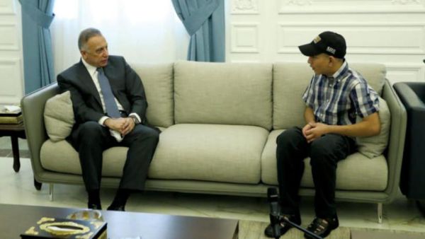  مصطفى الكاظمي مستقبلا الفتى حامد سعيد