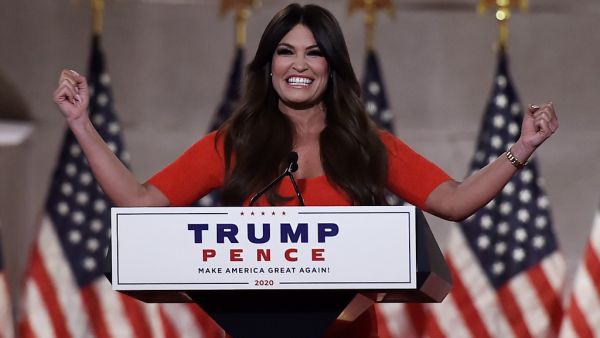 Kimberly Guilfoyle speaks during the first day of the Republican convention at the Mellon auditorium on August 24, 2020 in Washington, DC. Olivier DOULIERY / AFP