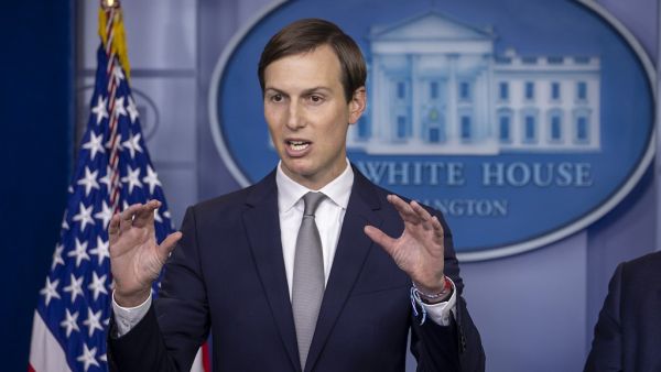 Senior Advisor to President Donald Trump Jared Kushner speaks during a press briefing at the White House on August 13, 2020 in Washington, DC. Kushner appeared with President Trump earlier today as Trump announced a new peace deal between Israel and the United Arab Emirates. Tasos Katopodis/Getty Images/AFP TASOS KATOPODIS / GETTY IMAGES NORTH AMERICA / Getty Images via AFP