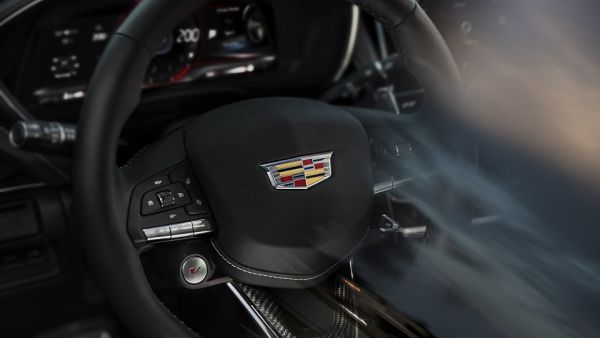 Cadillac Teases V-Series Blackwing Performance Steering Wheel