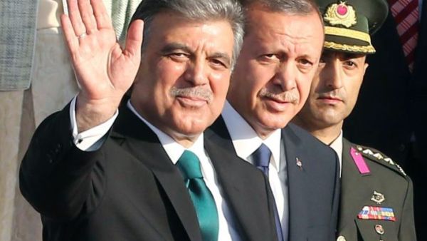 Turkish president Recep Tayyip Erdoğan (R) and former president Abdullah Gül. Adem Altan/AFP via Getty Images