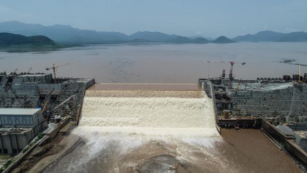Ethiopia said on July 21 it had hit its first-year target for filling the Grand Ethiopian Renaissance Dam, a concrete colossus 145 metres (475 feet) high that has stoked tensions with downstream neighbours Egypt and Sudan. (Yirga MENGISTU Adwa /AFP)