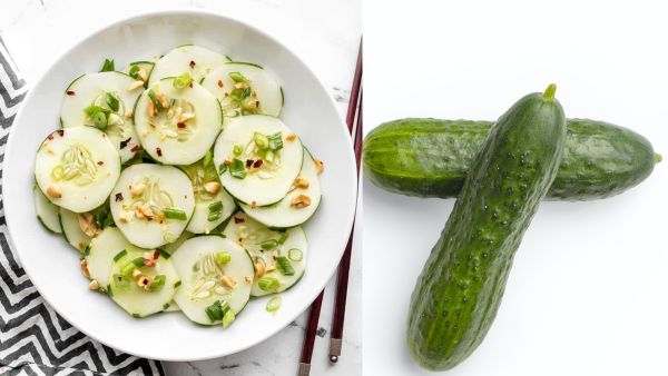 سلطة الخيار بنكهة السمسم