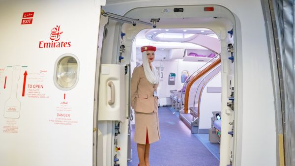 Emirates crew member on board of A380.  (Shutterstock/ File Photo)
