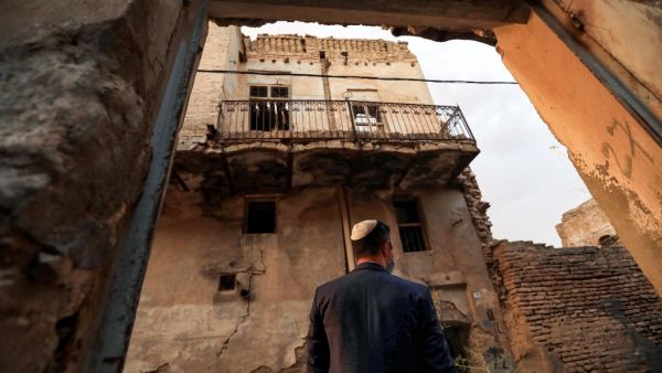 Ranj Abderrahman Cohen, an Iraqi Kurdish Jewish man, stands at a ruined Jewish synagogue in Arbil, the capital of the autonomous Kurdish region of northern Iraq, on July 5, 2020. Jews were historically Iraq's second-largest religious sect, comprising 40 percent of Baghdad's population according to a 1917 census. But since the creation of Israel in 1948, regional tensions skyrocketed and anti-Semitic campaigns took hold, pushing most of Iraq's Jews to flee. Today, Iraqis have fond memories of Jewish friends 