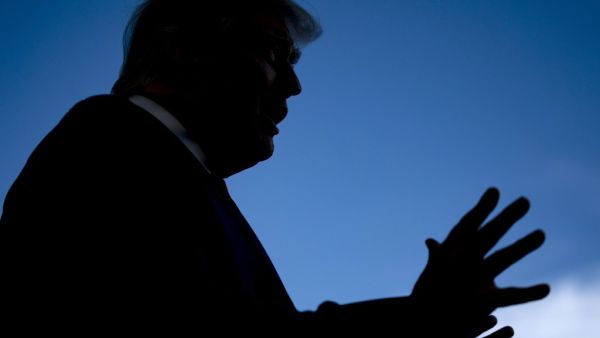 US President Donald Trump speaks with reporters on the South Lawn prior to departing the White House abroad Marine One on September 19, 2020 in Washington, DC. Trump is travelling to North Carolina for a campaign event before returning to Washington, DC tonight. Alex Edelman / AFP