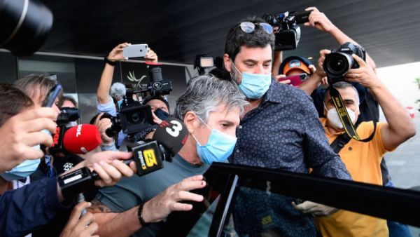 خورخي ميسي لدى وصوله كتالونيا