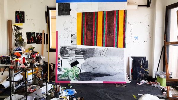 Lebanese artists Abed Al Kadiri was enjoying the success of his latest show “Remains of the Last Red Rose.” (Instagram/Abed Al Kadiri)