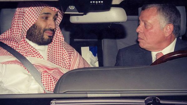 الملك عبدالله الثاني والأمير محمد بن سلمان