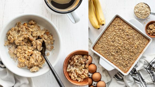 فطيرة الموز والشوفان