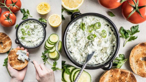 غموس الجبن الكريمية والأعشاب