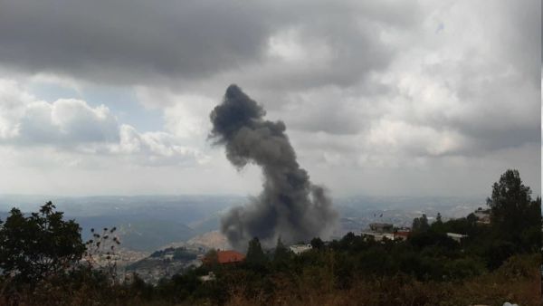 Explosion rocks southern village of Ain Qana (Twitter)