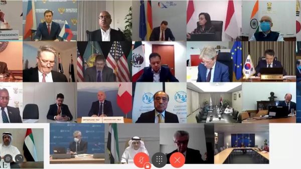 خلال الحدث وزارة المالية ووزارة الصحة ووقاية المجتمع تشاركان في الاجتماع المشترك لوزراء المالية والصحة ضمن مجموعة العشرين