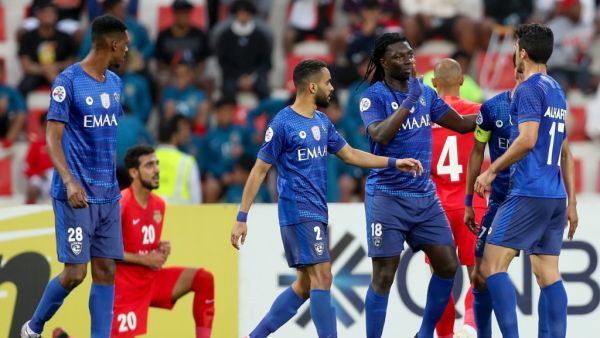 Saudi Arabia's Al-Hilal club from Riyadh in action during an AFC Champions League match in February. (Photo: AFP)