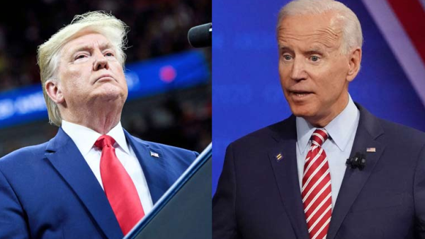 Left: U.S. President Donald Trump; Right: Presumptive Democratic nominee Joe Biden. /AFP