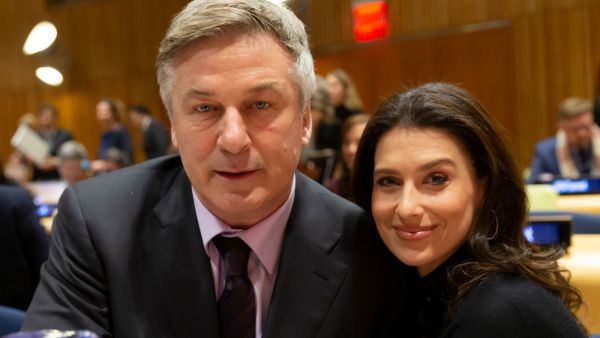 Alec Baldwin played the proud papa in a sweet set of photos