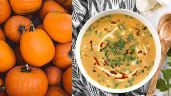 شوربة جوز الهند واليقطين الحارة