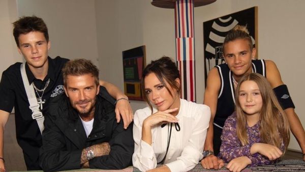 David and Victoria Beckham with kids (Instagram)