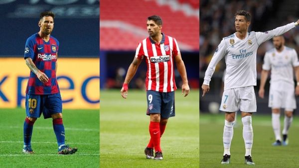 رونالدو وسواريز وميسي