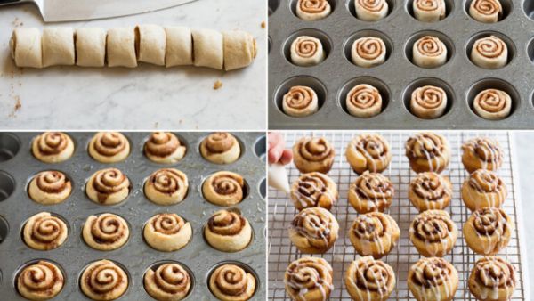 لفائف القرفة الصغيرة السهلة