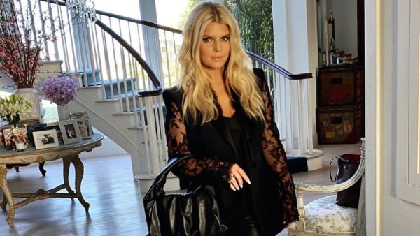 Simpson is proud of her shape after working out again and giving up alcohol. 