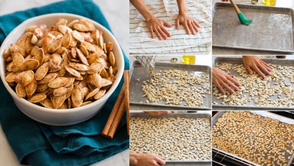 وصفة بذور القرع المحمصة