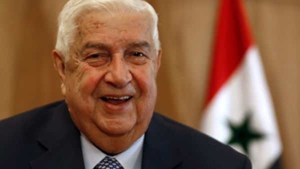  In this file photo taken on June 23, 2020, Syria's Foreign Minister Walid Muallem holds a press conference on new US sanctions imposed on the country, in the capital Damascus. Syria's foreign minister, Walid Muallem, died November 16, 2020 at dawn at the age of 79, the government announced on state television.  LOUAI BESHARA / AFP