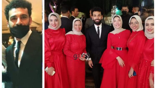 محمد صلاح في حفل زفاف شقيقه